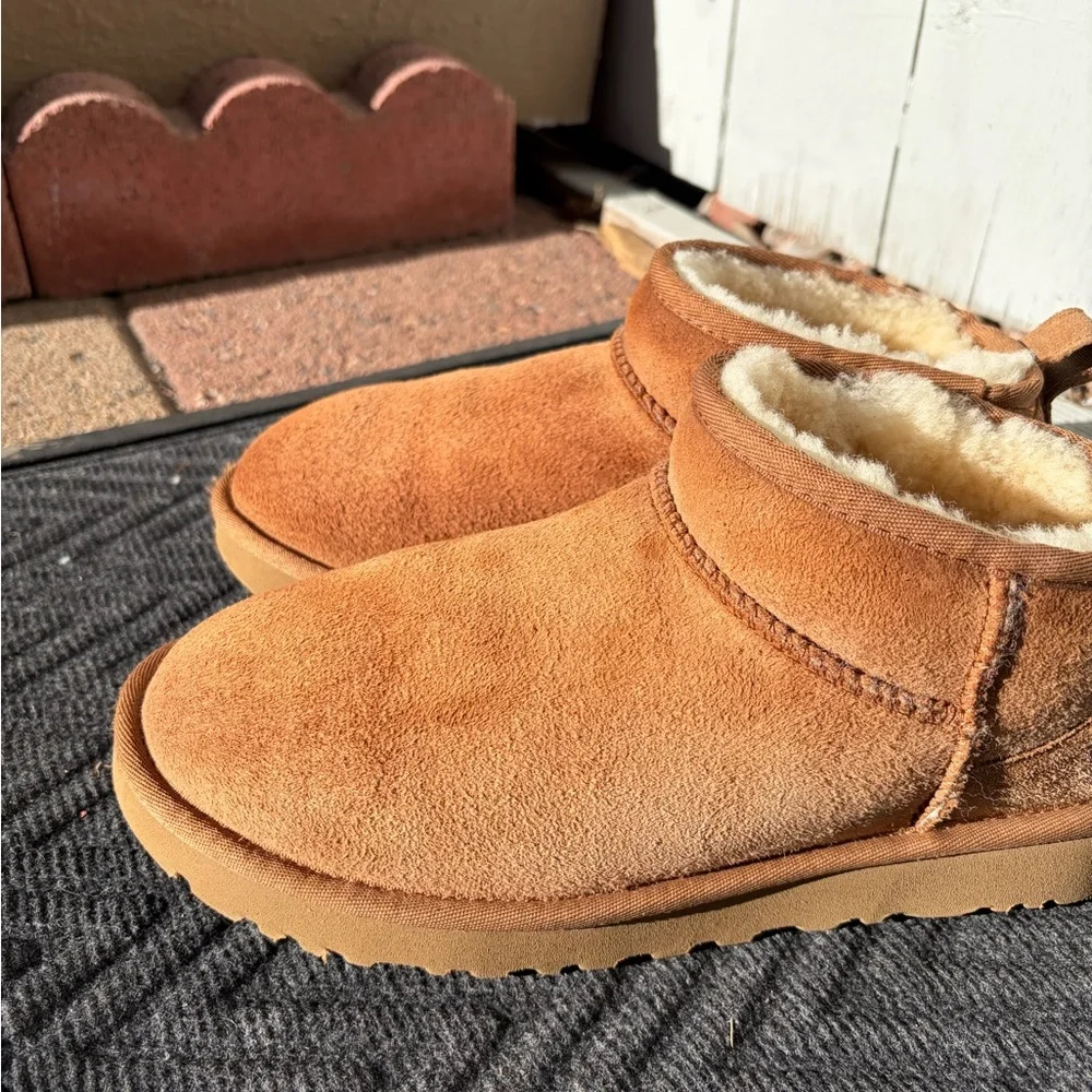 UGG Classic Mini Chestnut Boots - Picture 8 of 9